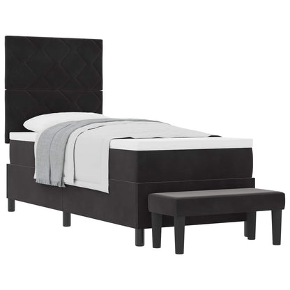Boxspring bed met hoofdeinde Zwart 200 x 80 cm Fluweel