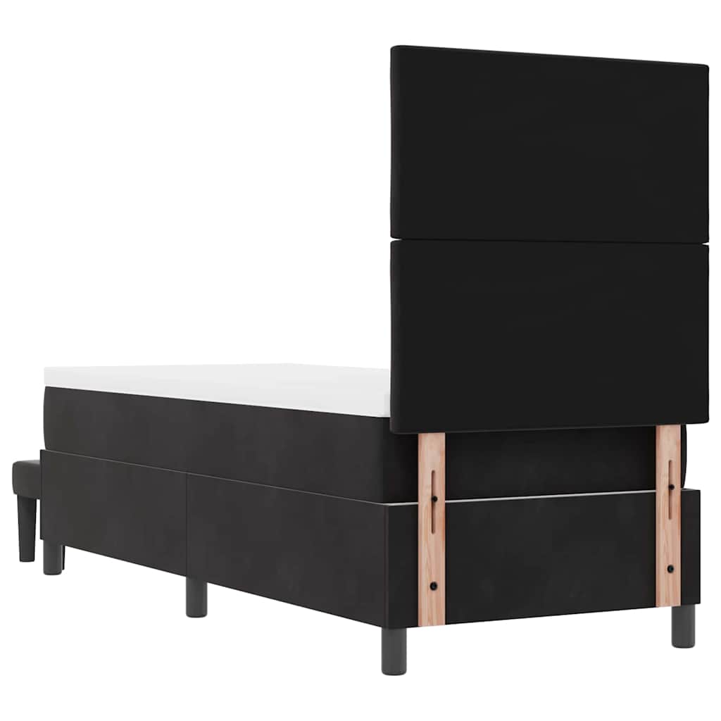 Boxspring bed met hoofdeinde Zwart 200 x 80 cm Fluweel