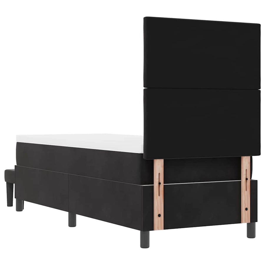 Boxspring bed met hoofdeinde Zwart 200 x 80 cm Fluweel