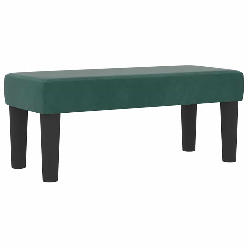 Boxspring bed met matras Donkergroen 90 x 190 cm Fluweel