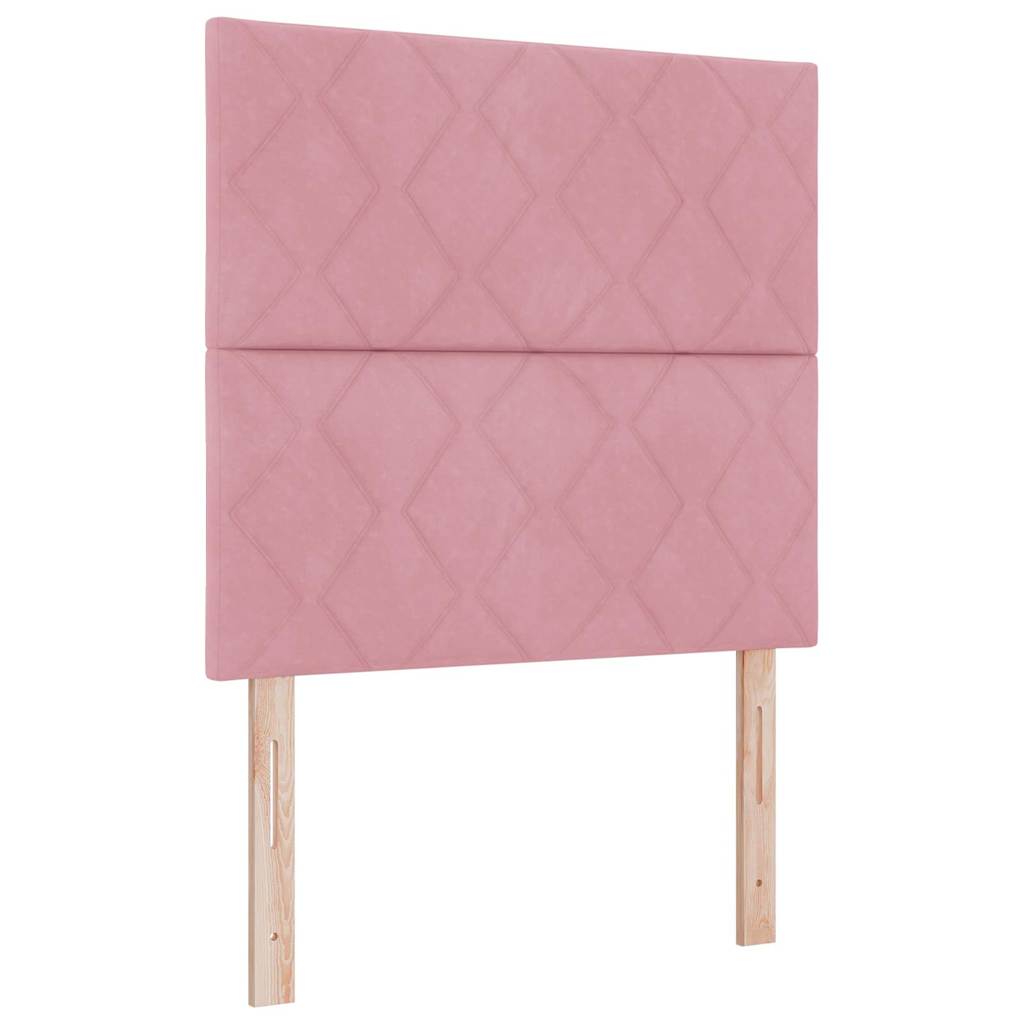Boxspring bed met matras Roze 90 x 190 cm Fluweel