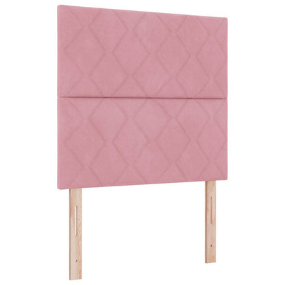 Boxspring bed met matras Roze 90 x 190 cm Fluweel
