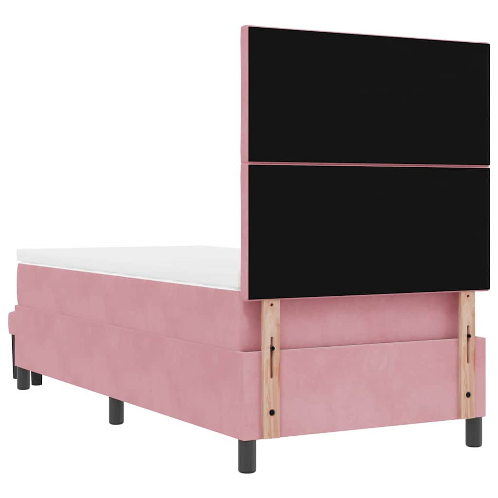 Boxspring bed met matras Roze 90 x 190 cm Fluweel