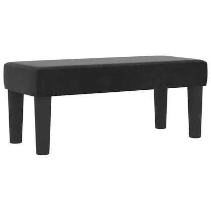 Boxspring bed met hoofdeinde Zwart 200 x 90 cm Fluweel