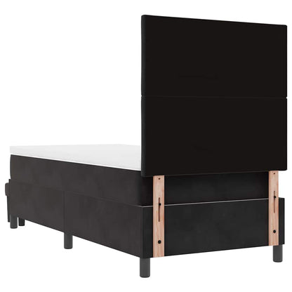 Boxspring bed met hoofdeinde Zwart 200 x 90 cm Fluweel