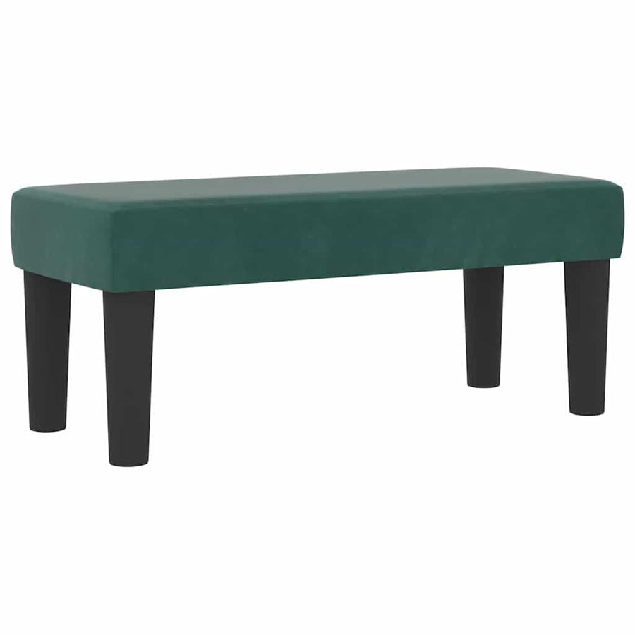 Boxspring bed met matras Donkergroen 90 x 200 cm Fluweel