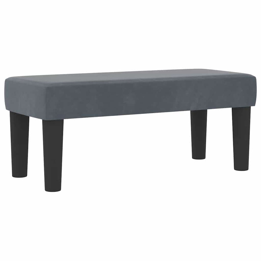 Boxspring bed met hoofdeinde Donkergrijs 200 x 100 cm Fluweel