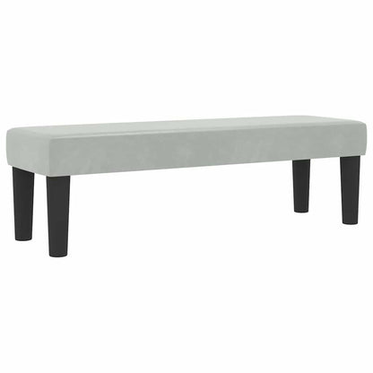 Boxspring bed met hoofdeinde Lichtgrijs 190 x 120 cm Fluweel