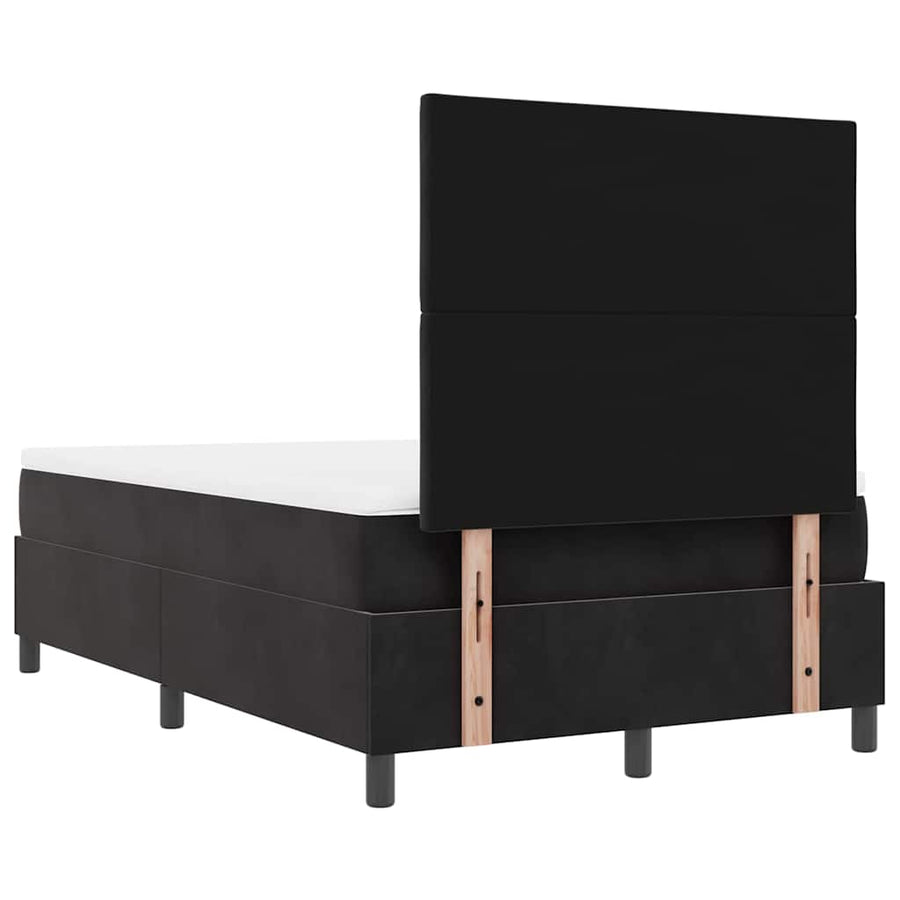 Boxspring bed met hoofdeinde Zwart 190 x 120 cm Fluweel