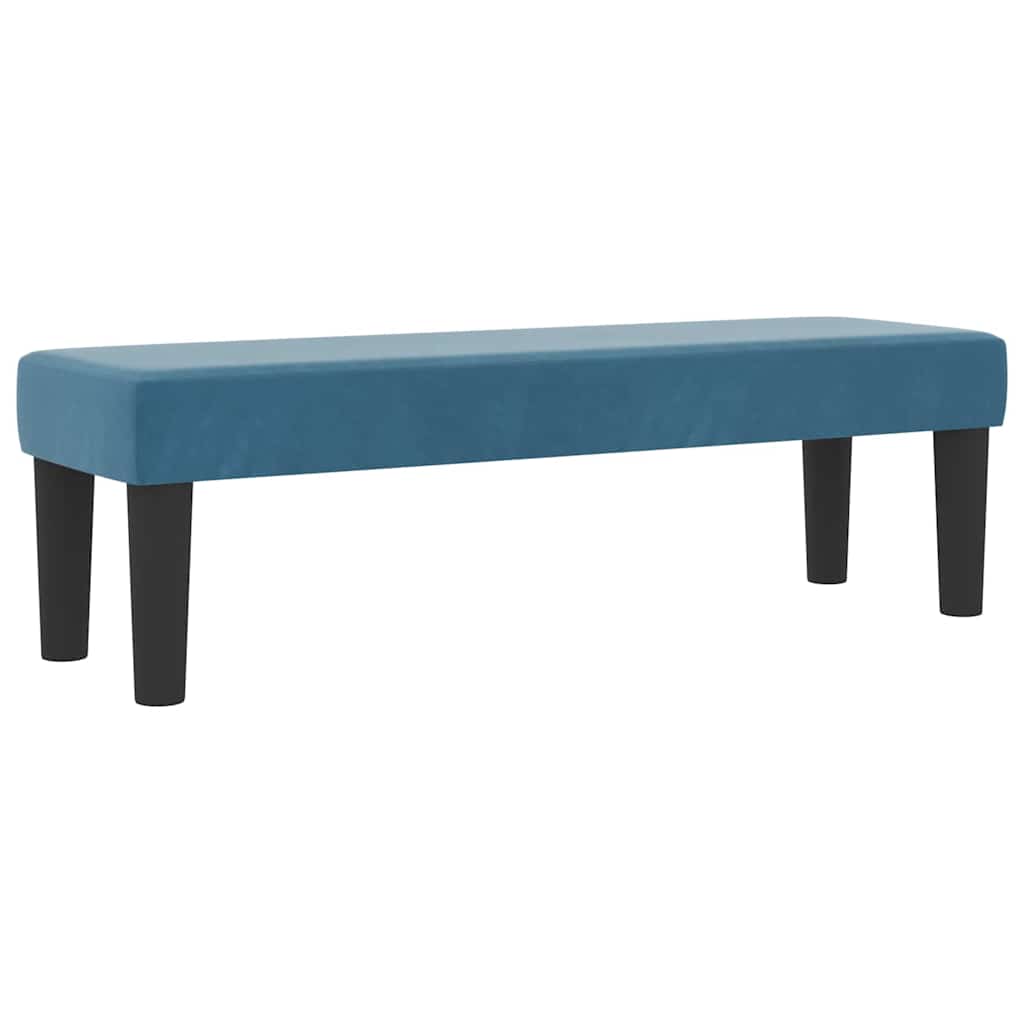Boxspring bed met hoofdeinde Donkerblauw 200 x 140 cm Fluweel