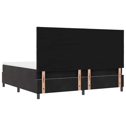 Boxspring bed met matras Zwart 200 x 200 cm Fluweel
