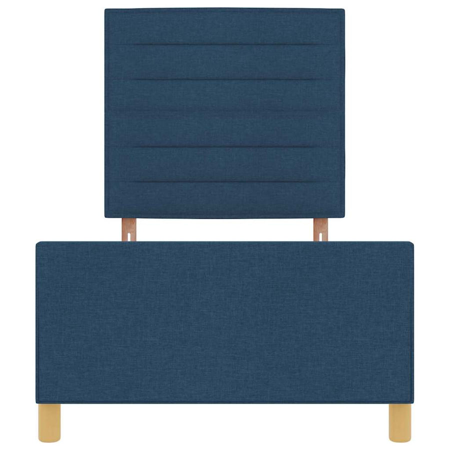 Bedframe met hoofdeinde Blauw 80 x 200 cm Stof