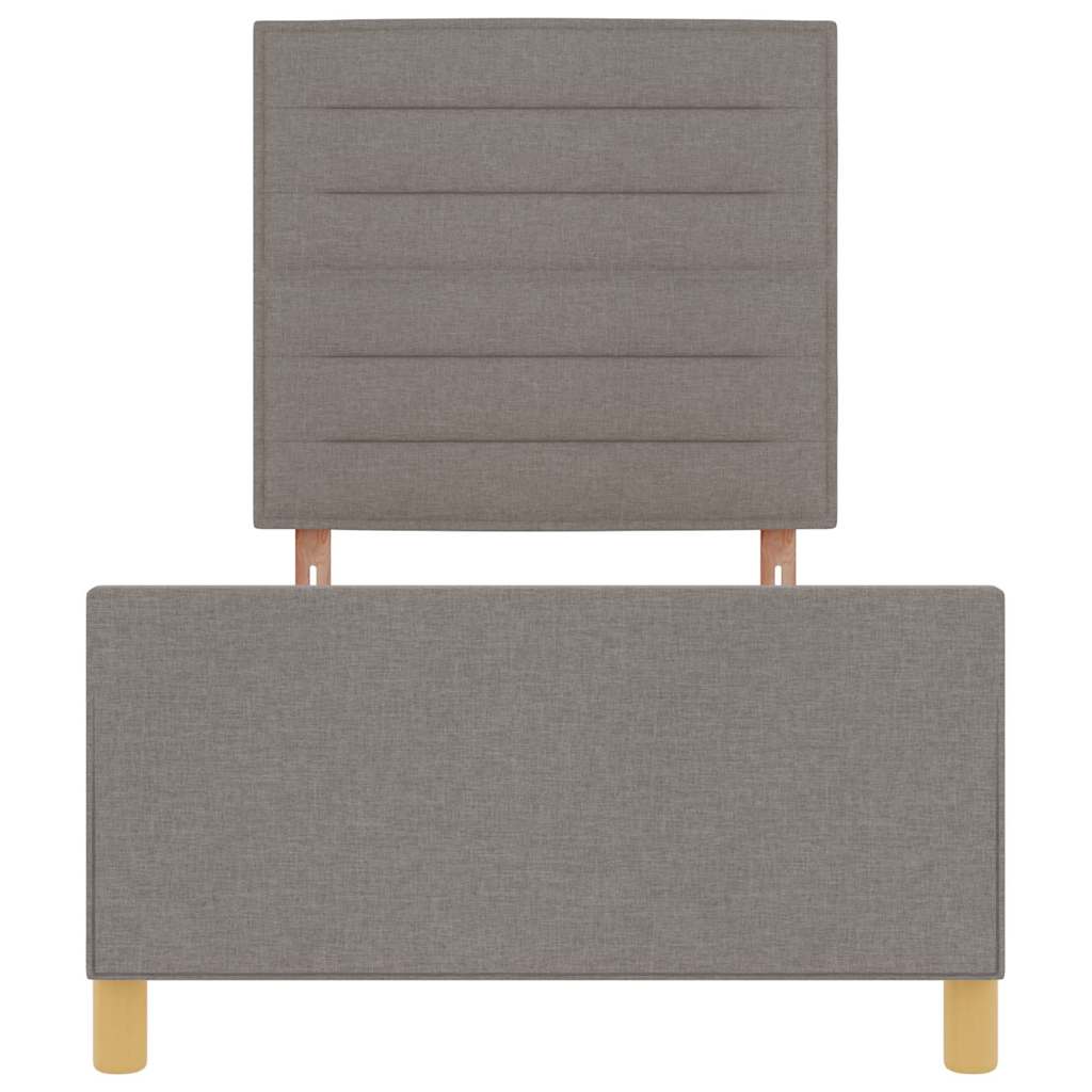 Bedframe stof taupe 90x190 cm