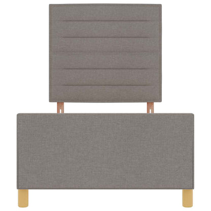 Bedframe stof taupe 90x190 cm