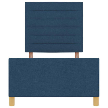 Bedframe met hoofdeinde Blauw 100 x 200 cm Stof