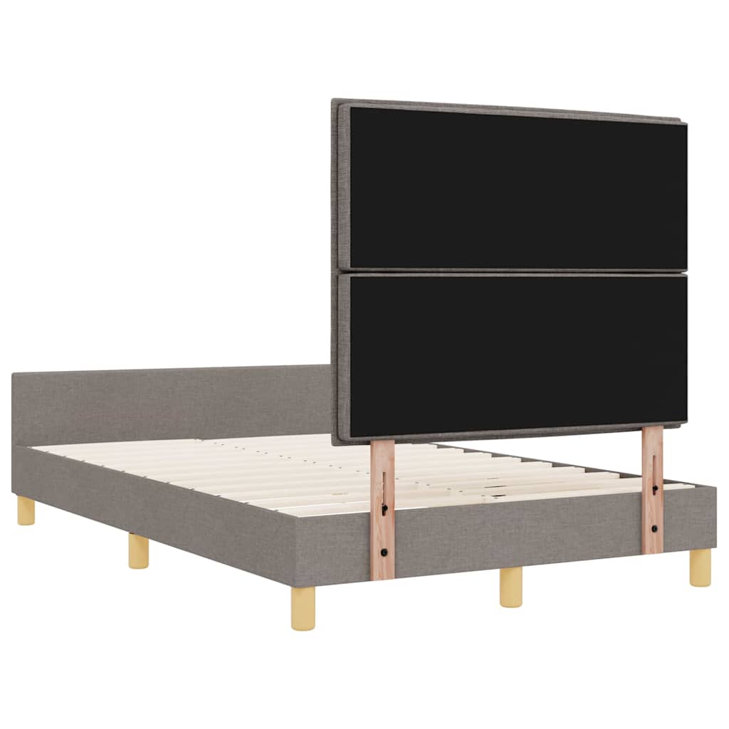 Bedframe Met Hoofdeinde Stof Taupe 120 x 190 cm