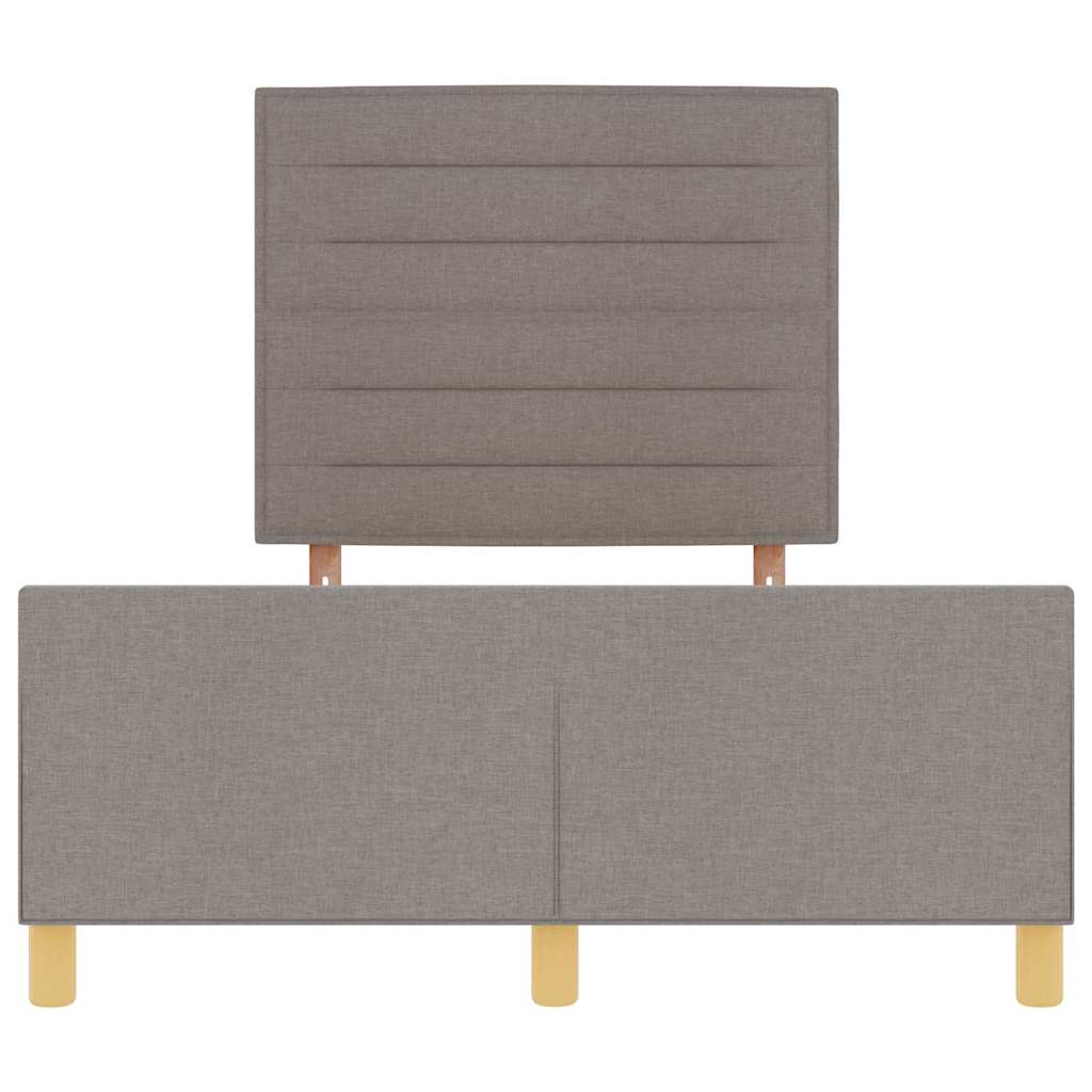Bedframe Met Hoofdeinde Stof Taupe 120 x 190 cm