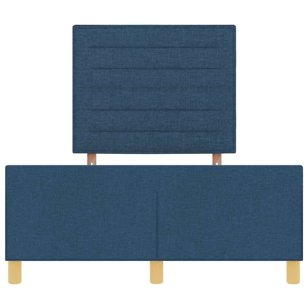 Bedframe met hoofdeinde Blauw 120 x 190 cm Stof