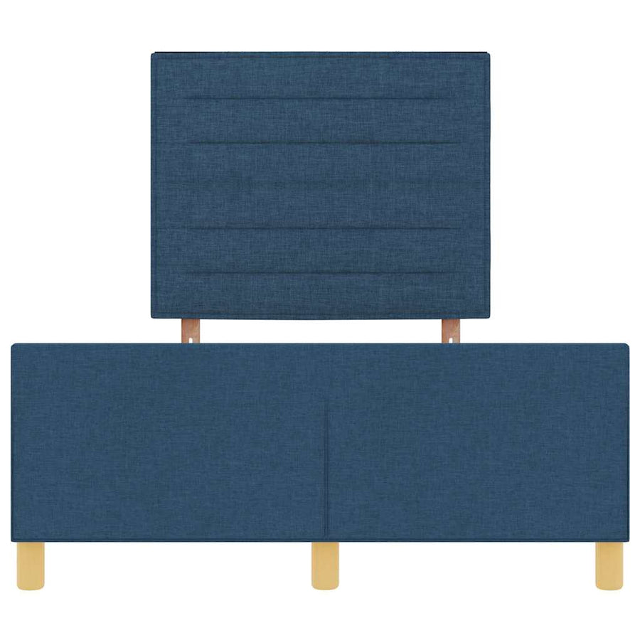 Bedframe met hoofdeinde Blauw 120 x 190 cm Stof