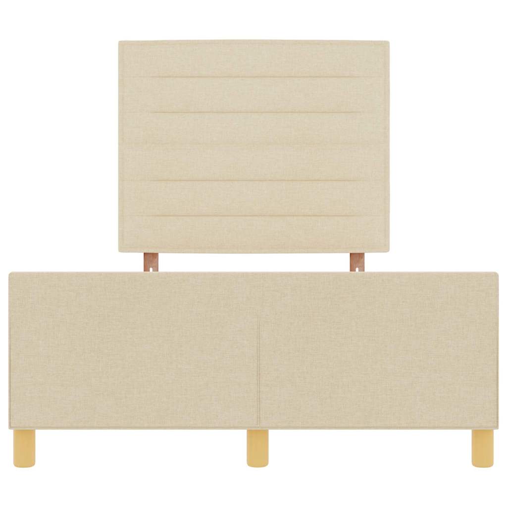 Bedframe met hoofdeinde Crème 120 x 200 cm Stof