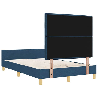 Bedframe met hoofdeinde Blauw 120 x 200 cm Stof