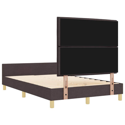 Bedframe met hoofdeinde Donkerbruin 160 x 200 cm Stof