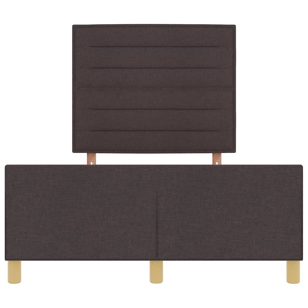 Bedframe met hoofdeinde Donkerbruin 160 x 200 cm Stof