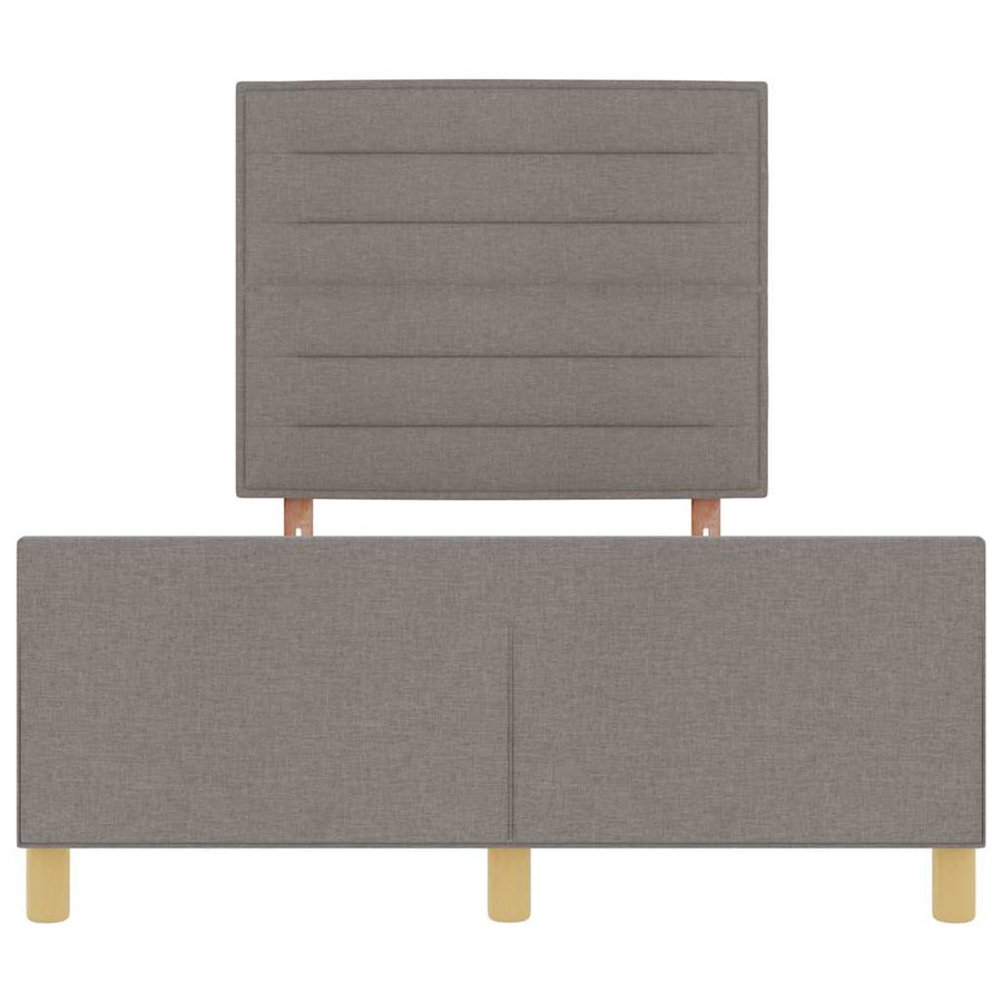 Bedframe met hoofdeinde Taupe 160 x 200 cm Stof