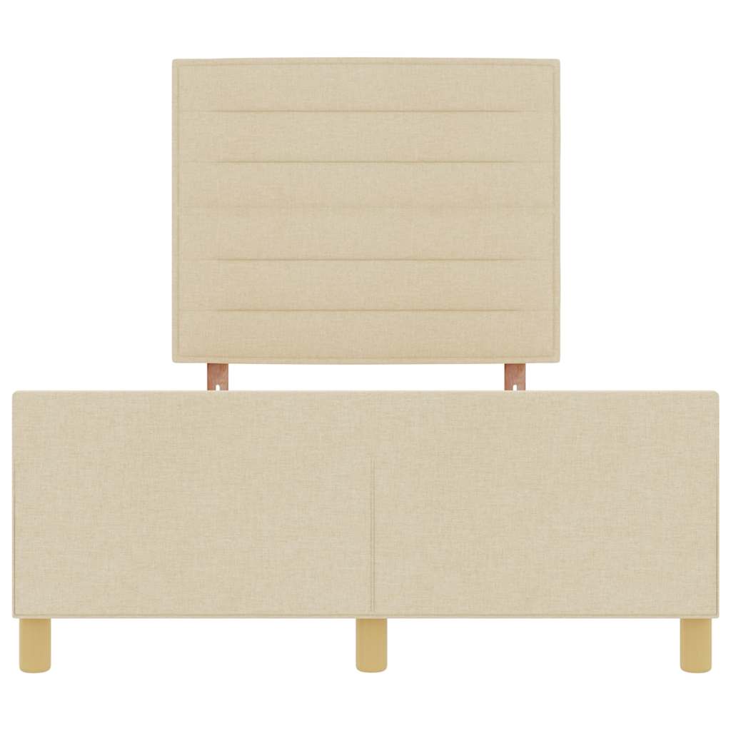Bedframe met hoofdeinde Crème 160 x 200 cm Stof