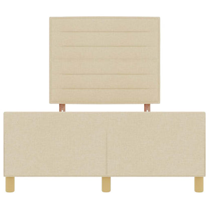 Bedframe met hoofdeinde Crème 160 x 200 cm Stof