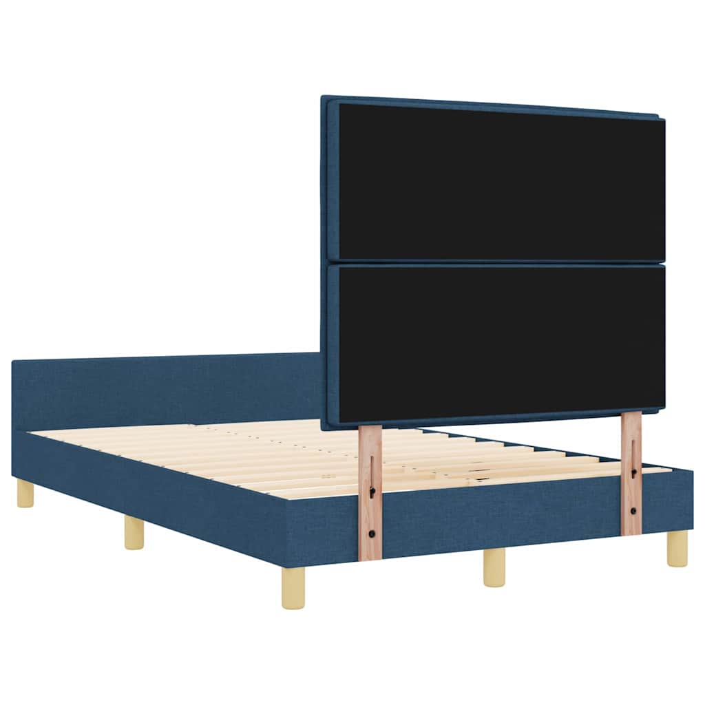 Bedframe met hoofdeinde Blauw 160 x 200 cm Stof