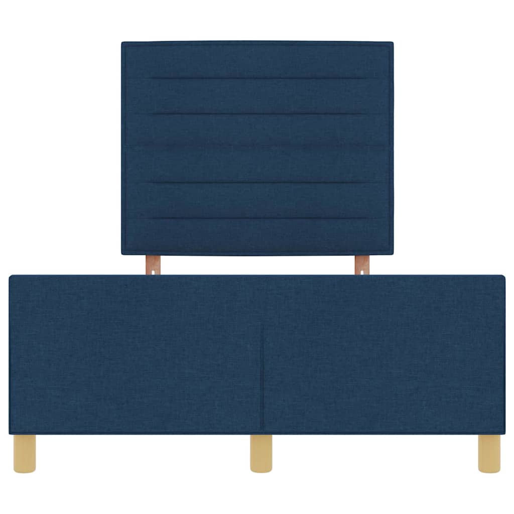 Bedframe met hoofdeinde Blauw 160 x 200 cm Stof