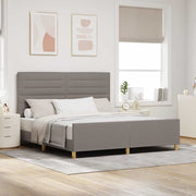 Bedframe 180x200 cm stof taupe