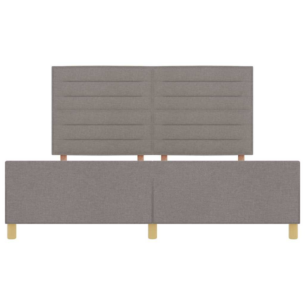 Bedframe met hoofdeinde Taupe 180 x 200 cm Stof