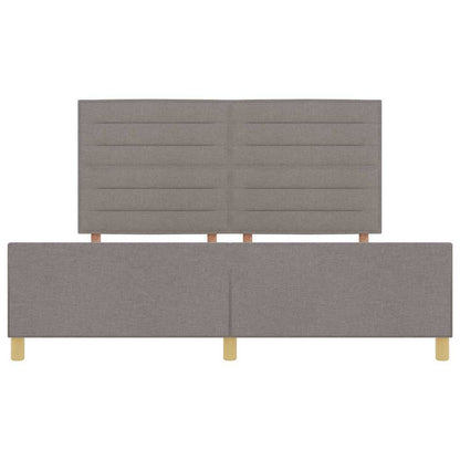 Bedframe met hoofdeinde Taupe 180 x 200 cm Stof