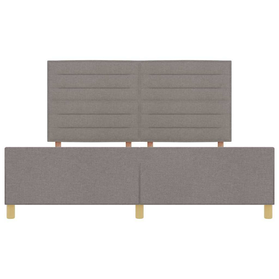 Bedframe met hoofdeinde Taupe 180 x 200 cm Stof