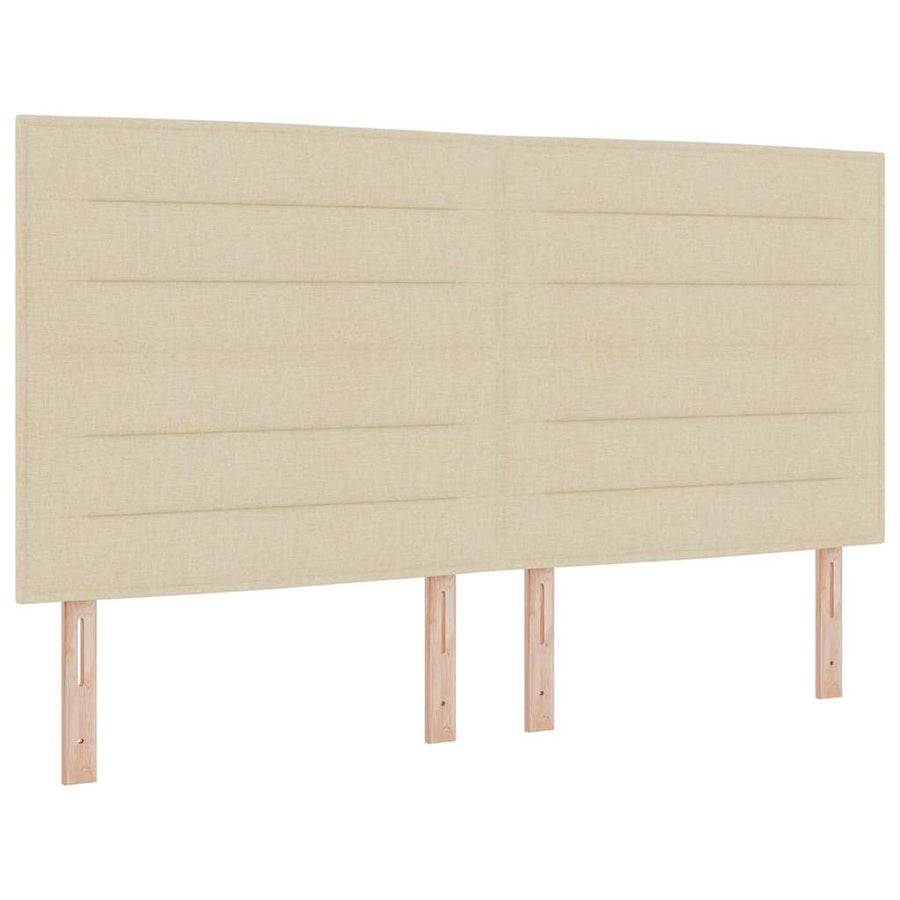 Bedframe met hoofdeinde Crème 180 x 200 cm Stof