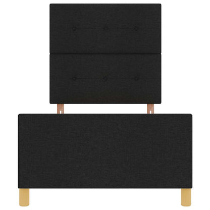 Bedframe met hoofdeinde Zwart 100 x 200 cm Stof