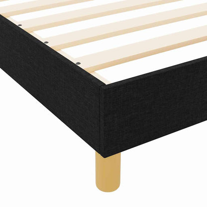 Bedframe met hoofdeinde Zwart 120 x 190 cm Stof
