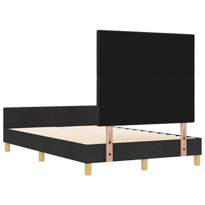Bedframe met hoofdeinde Zwart 120 x 190 cm Stof