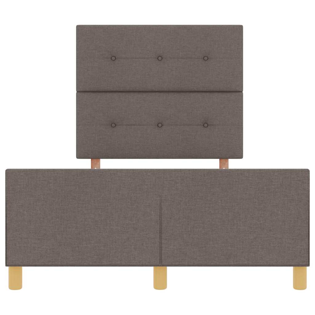 Bedframe Met Hoofdeinde Stof Taupe 120 x 190 cm