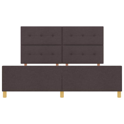 Bedframe met hoofdeinde Donkerbruin 180 x 200 cm Stof