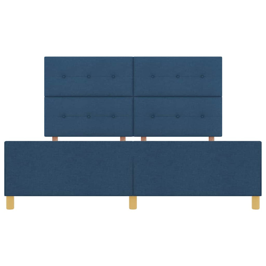 Bedframe met hoofdeinde Blauw 180 x 200 cm Stof