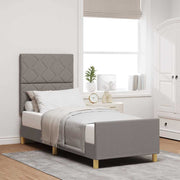 Bedframe taupe 80x200 cm stof