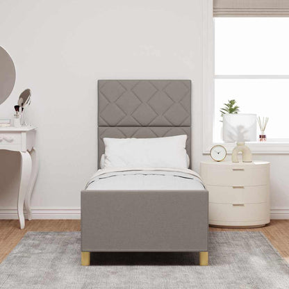Bedframe met hoofdeinde Taupe 80 x 200 cm Stof