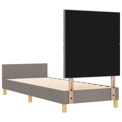 Bedframe met hoofdeinde Taupe 80 x 200 cm Stof