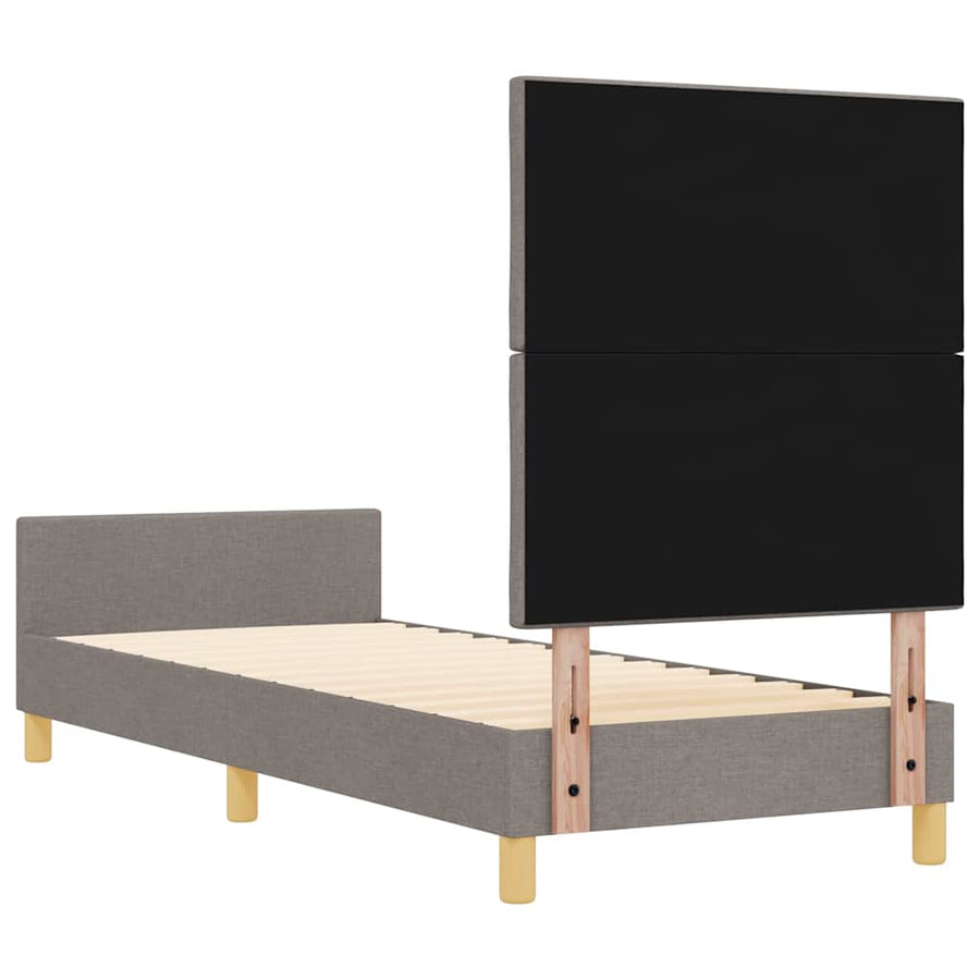 Bedframe met hoofdeinde Taupe 80 x 200 cm Stof