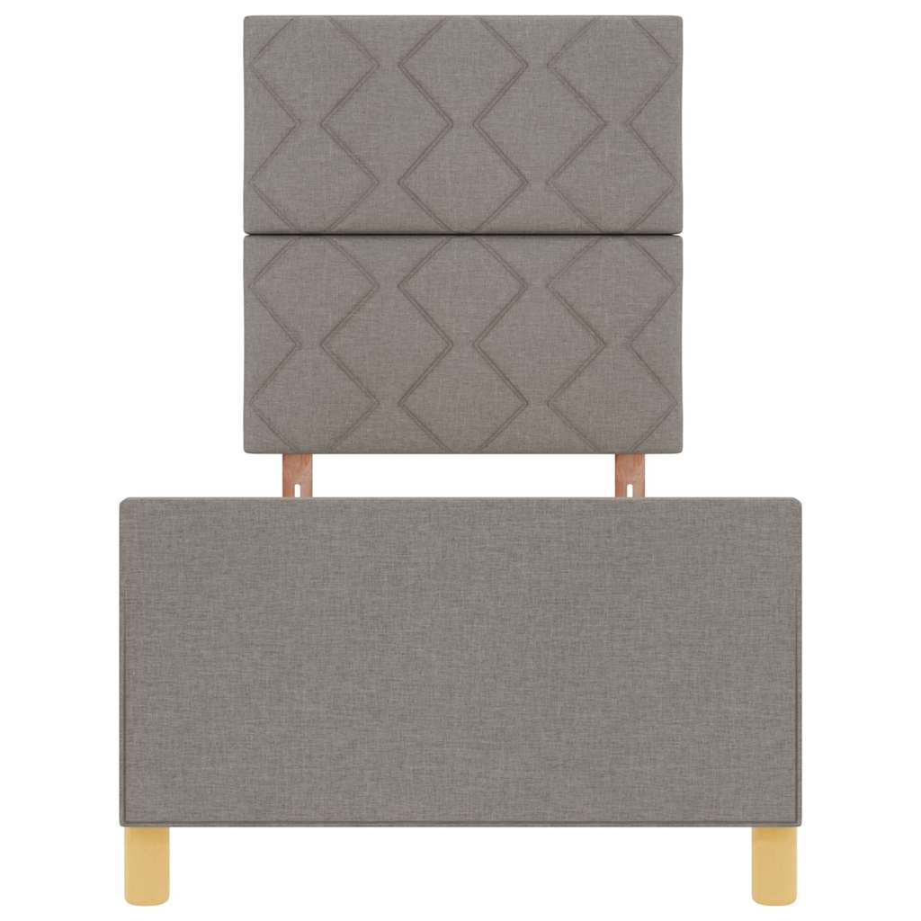 Bedframe met hoofdeinde Taupe 80 x 200 cm Stof