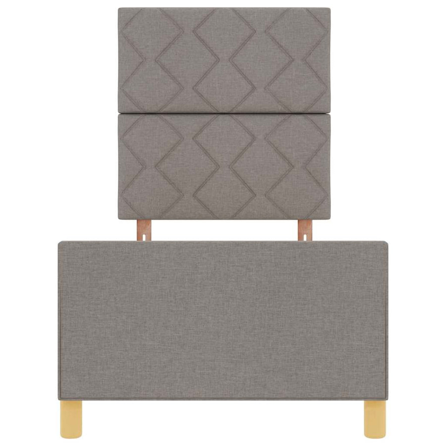 Bedframe met hoofdeinde Taupe 80 x 200 cm Stof