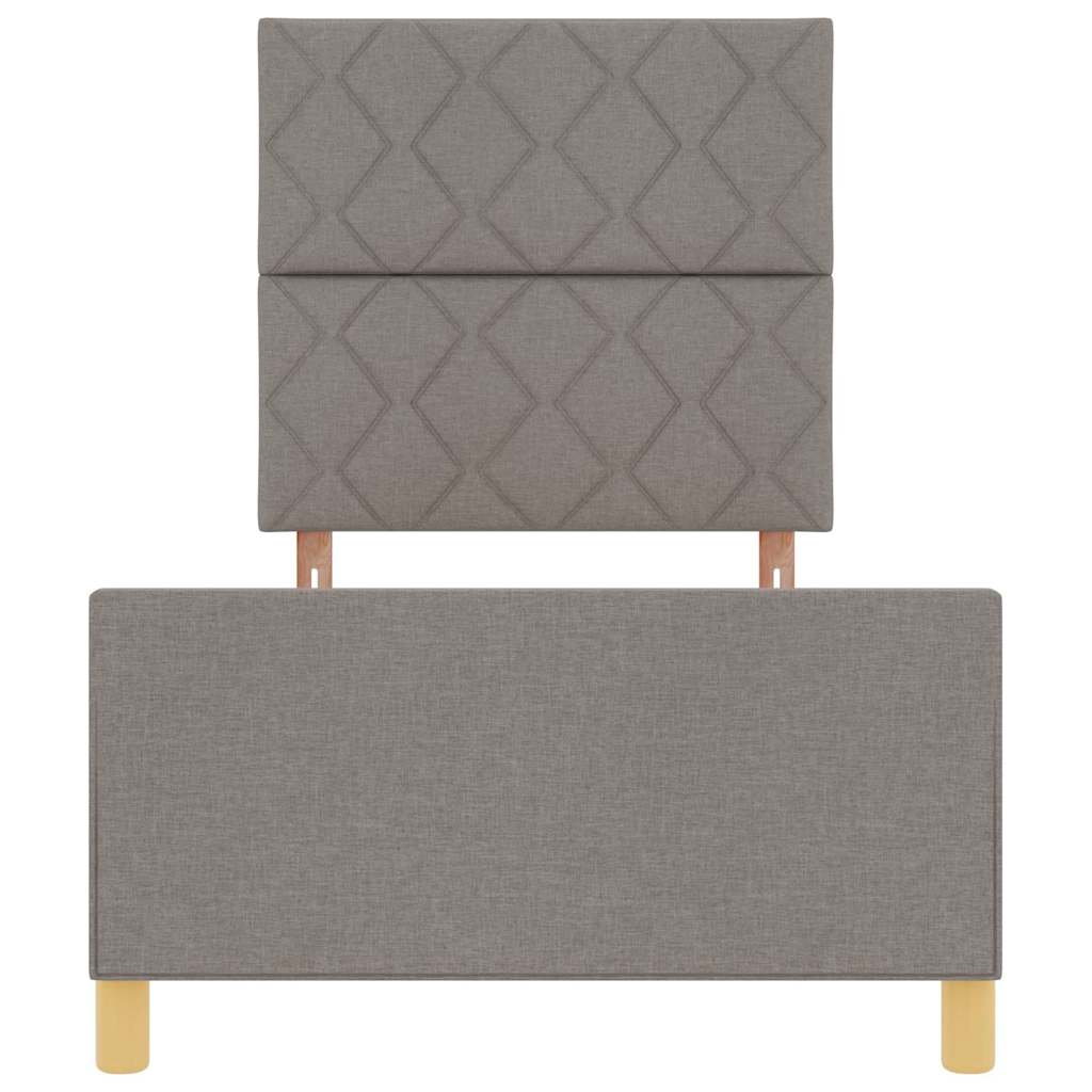 Bedframe met hoofdeinde Taupe 90 x 200 cm Stof